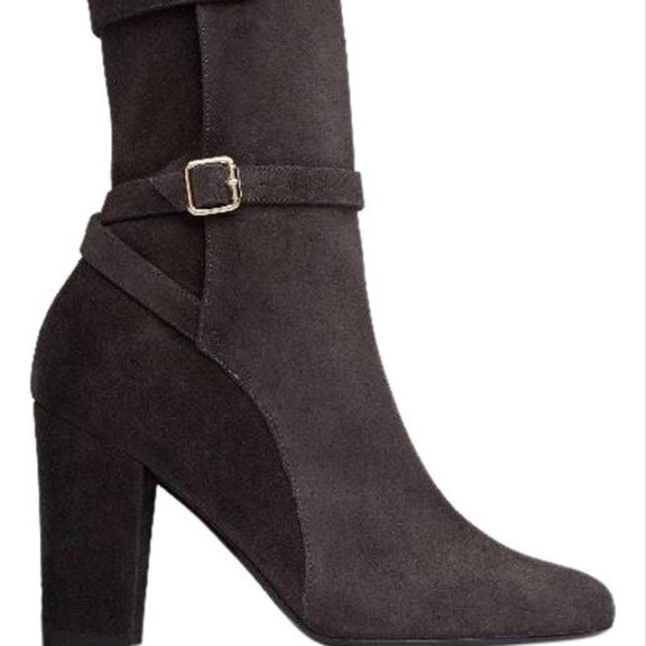 Theory Jodhupur Grey Suede Boots Sz 8 NEW!